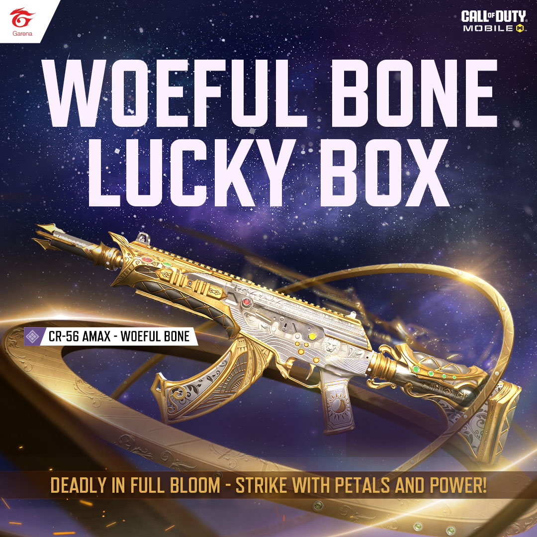 Garena - 🌹 Woeful Bone Lucky Box Deadly in full bloom - strike with ...