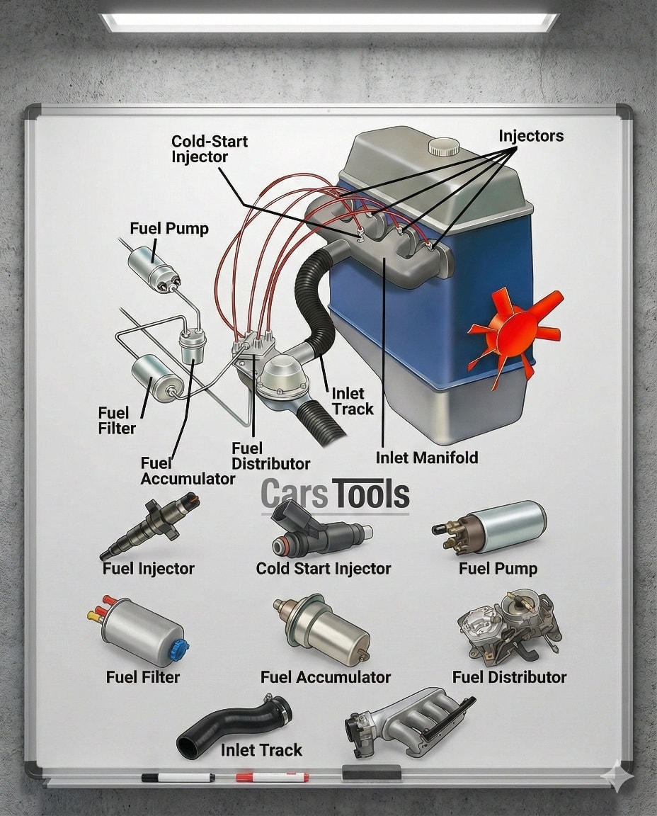 Technopedia - 🚗 Fuel Injection System Explained: Key Parts & Functions ...