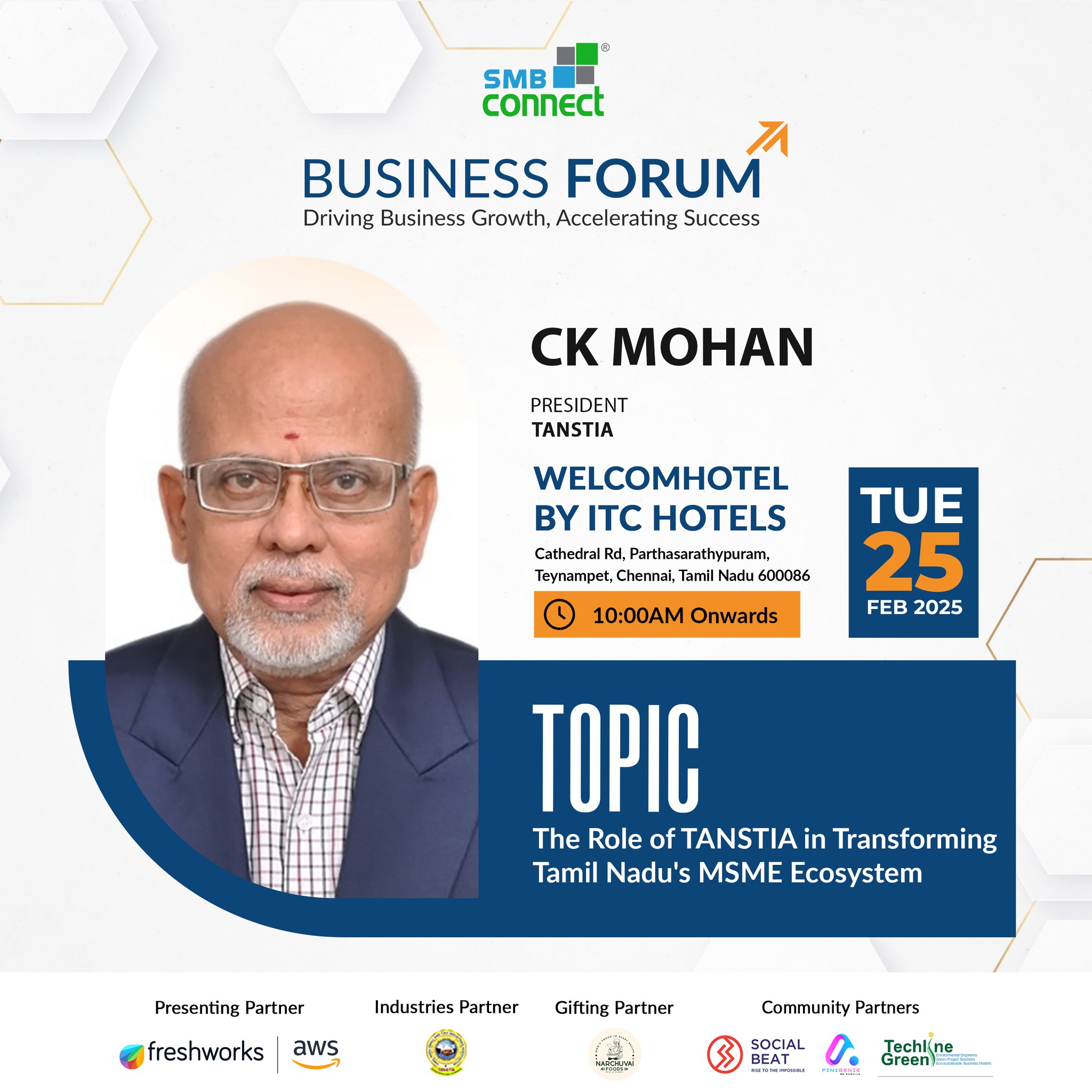 SMBConnect - We're honored to welcome CK Mohan, President of TANSTIA ...