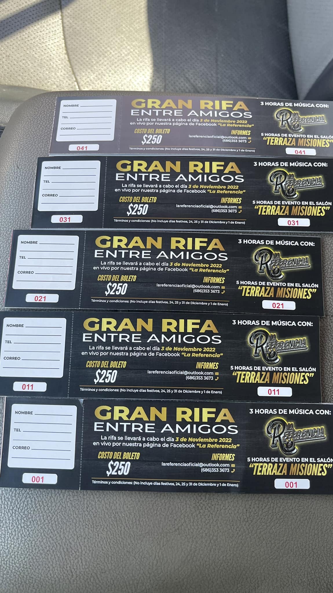 La - -Amigos haremos esta rifa para recaudar fondos para nuestro ...
