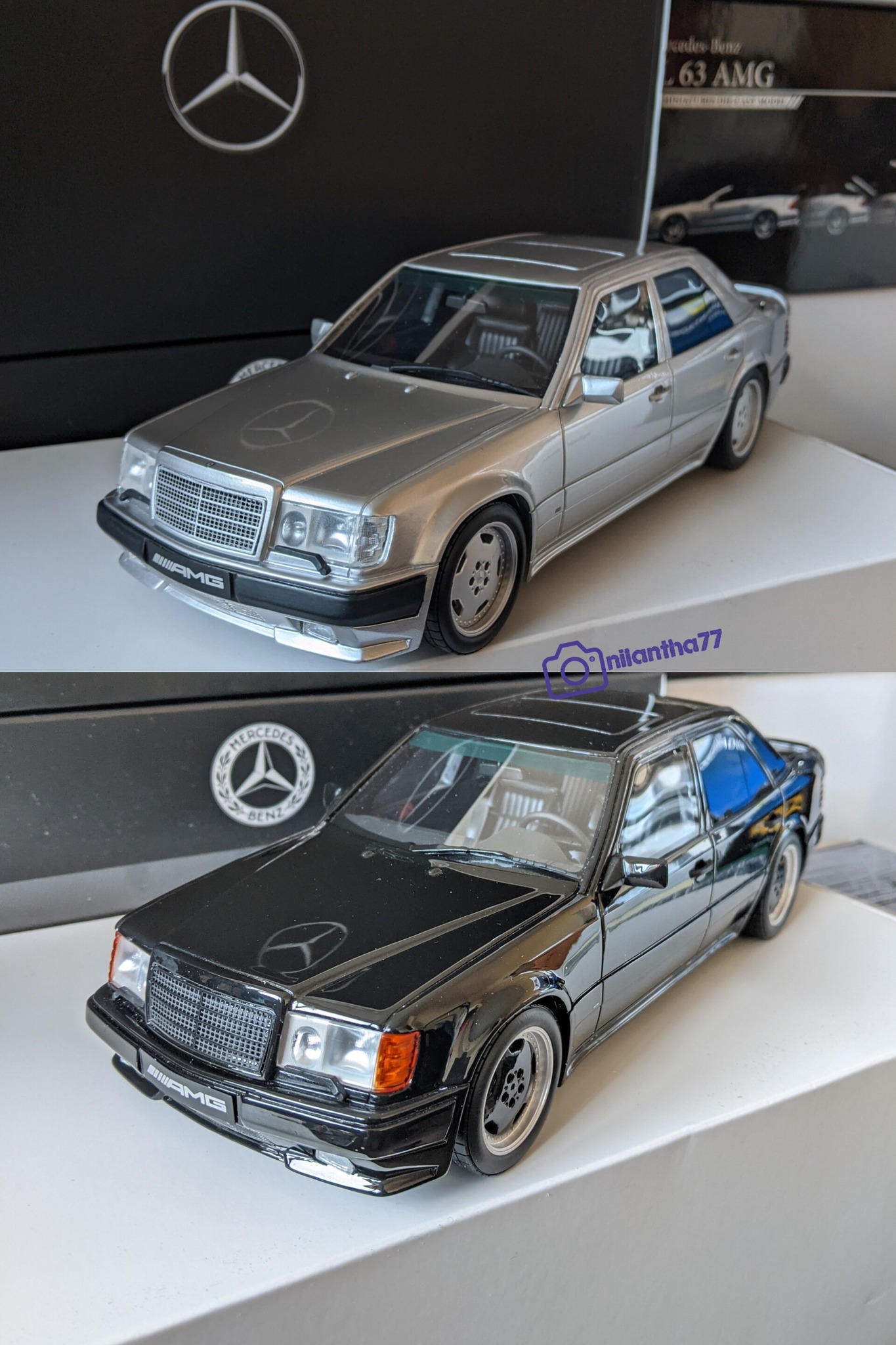 Beautiful 1:18 Mercedes W124 AMG Otto Project Cars, shown by