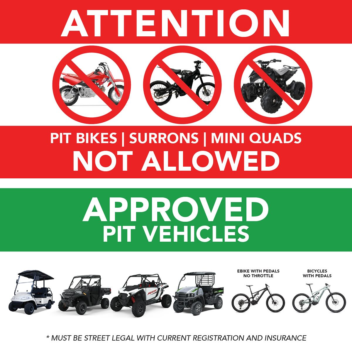 WORCS - In the interest of ensuring the safety of riders, spectators ...