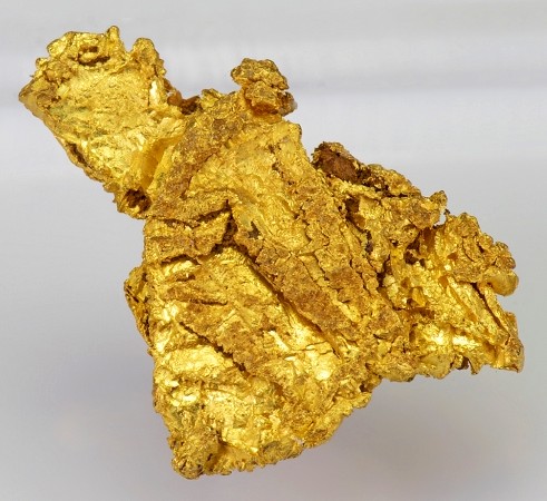 6 gram leaf gold nugget from a mine in Colorado. It has a bullion