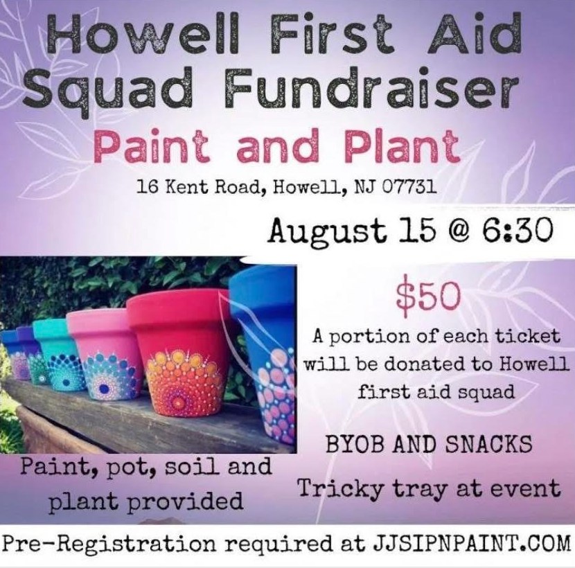 Howell Township - 🎨🌱 PAINT. PLANT. SUPPORT EMS! 🌱🎨 Howell... | Facebook
