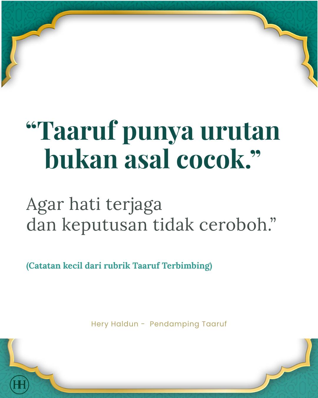 TKN - URUTAN PROSES TA’ARUF YANG BENAR Agar Niat Baik Tidak Berakhir ...
