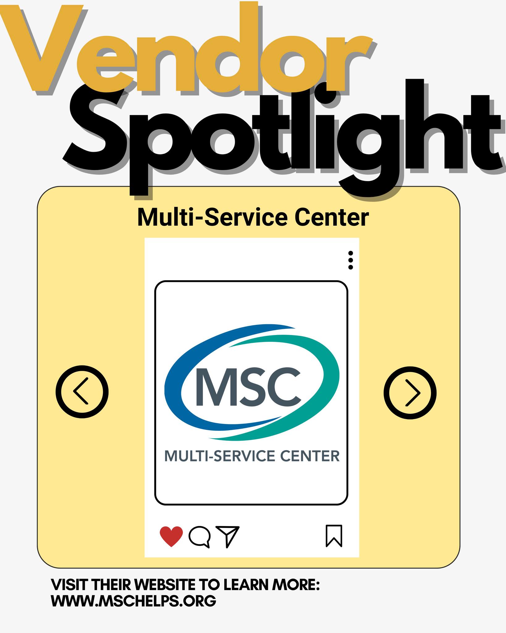 FW - Vendor Spotlight: Multi-Service Center 💙🤝 We’re excited to welcome ...