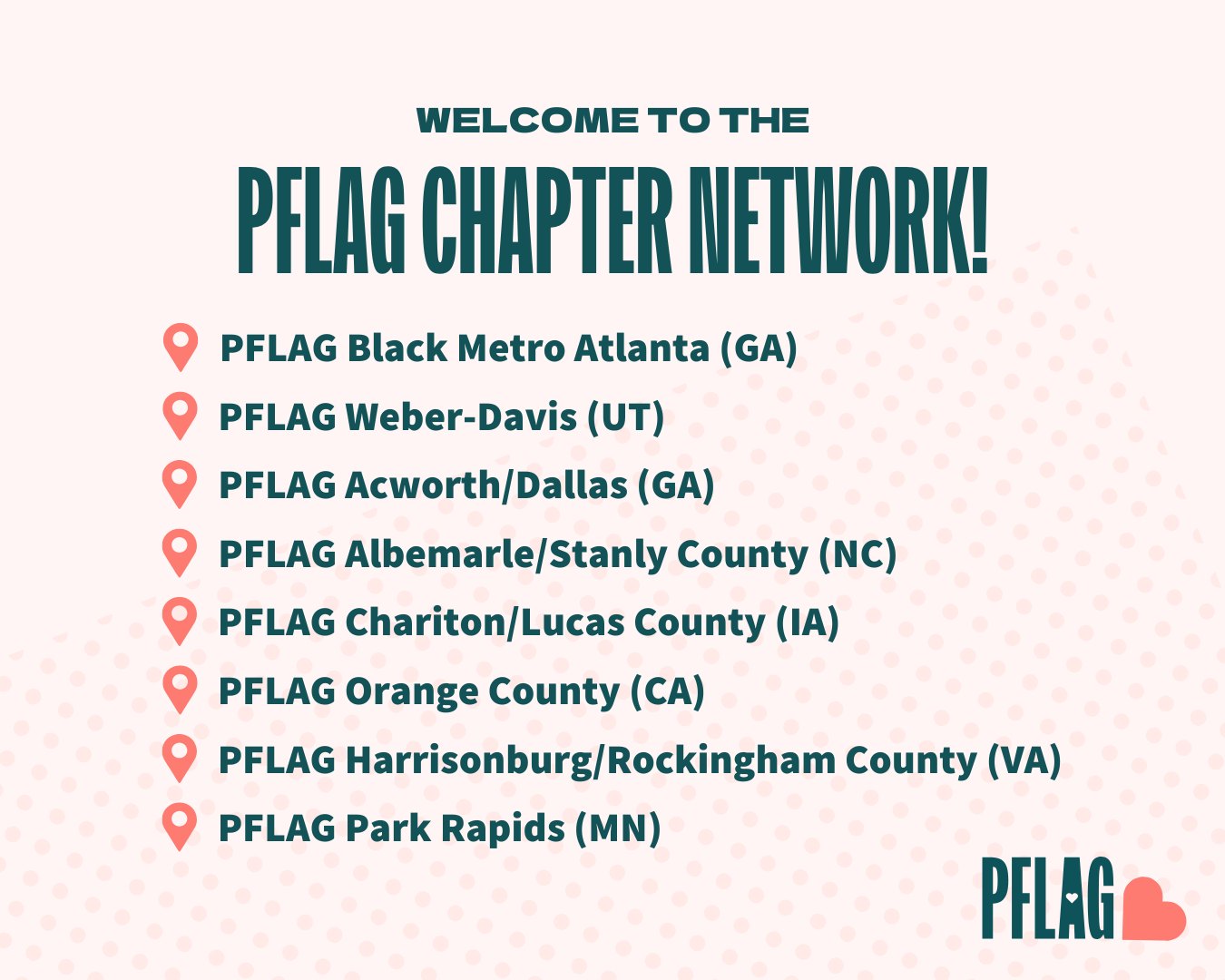 PFLAG National - A warm PFLAG welcome to the eight new... | Facebook