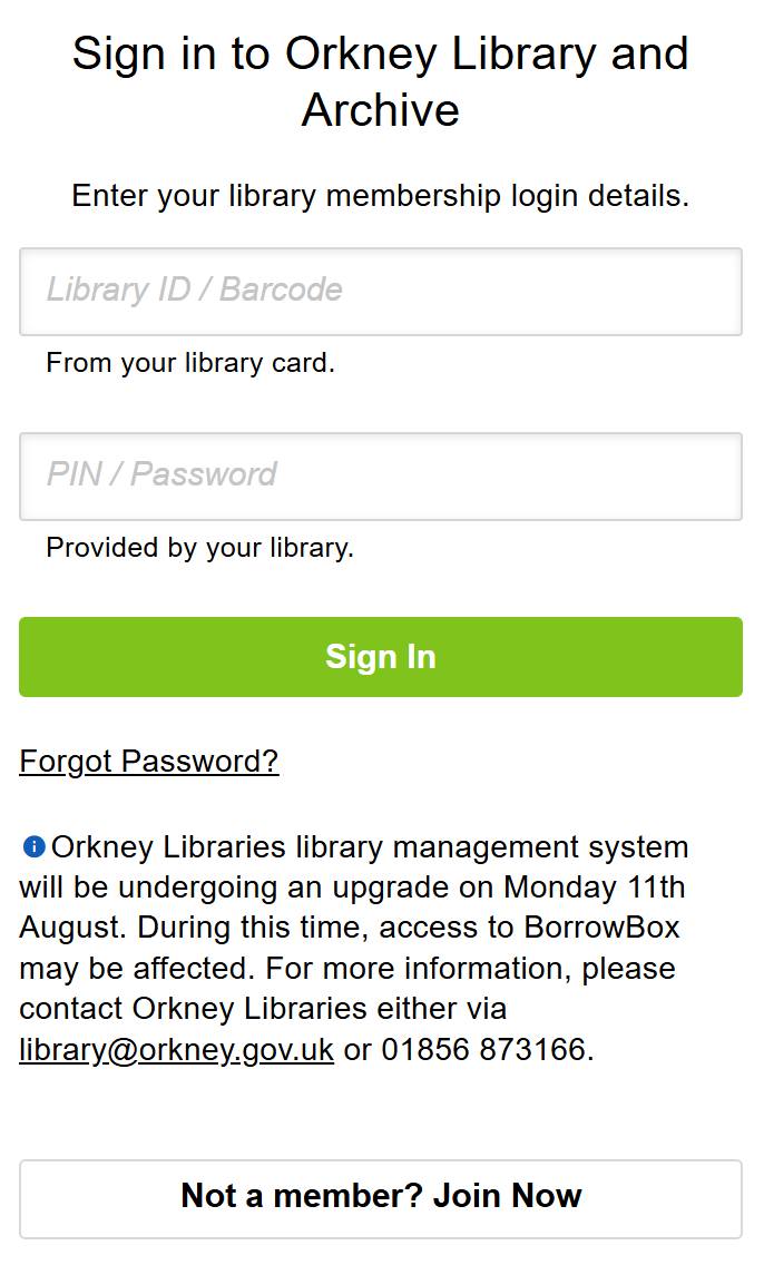 Orkney - Orkney Libraries library management system will be undergoing ...