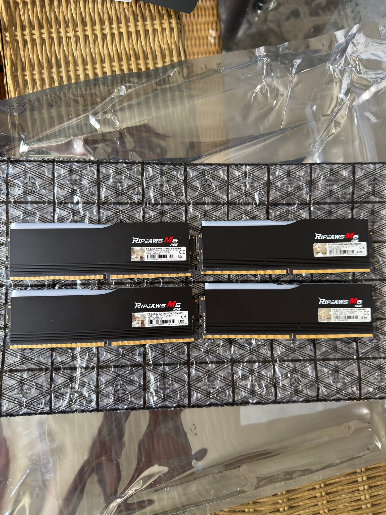 NIB, stickers sealed from factory. 2 sticks with 24GB per stick 