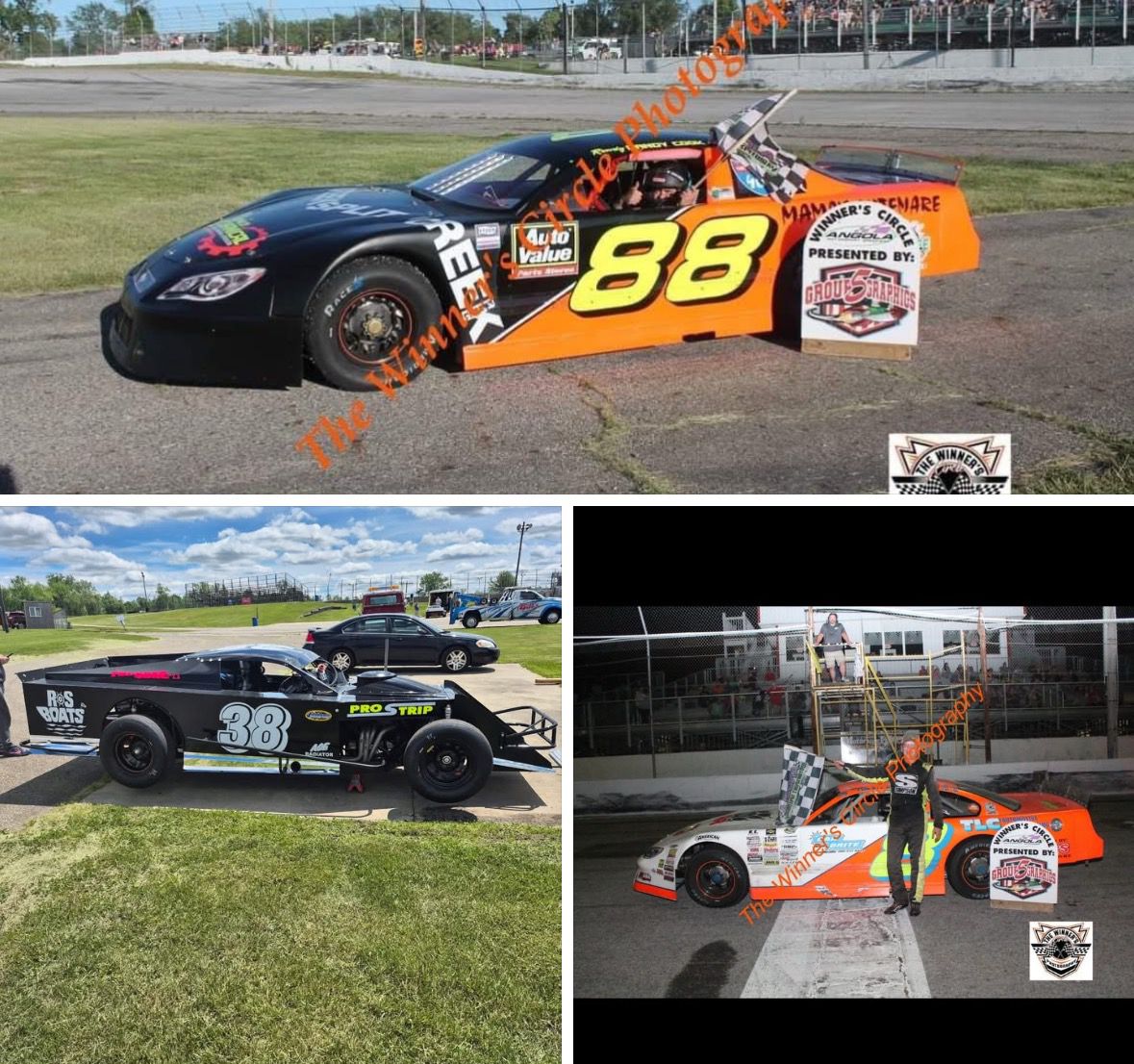 Angola - Randy Cook and Tommy Cook cars and KC Spillers modified driven ...