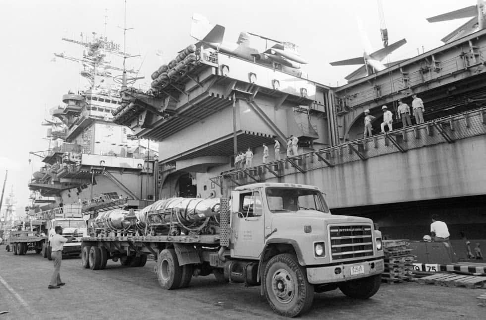 TAGA - Ships on Subic Bay A Subic Bay Naval Supply Depot truck parked ...