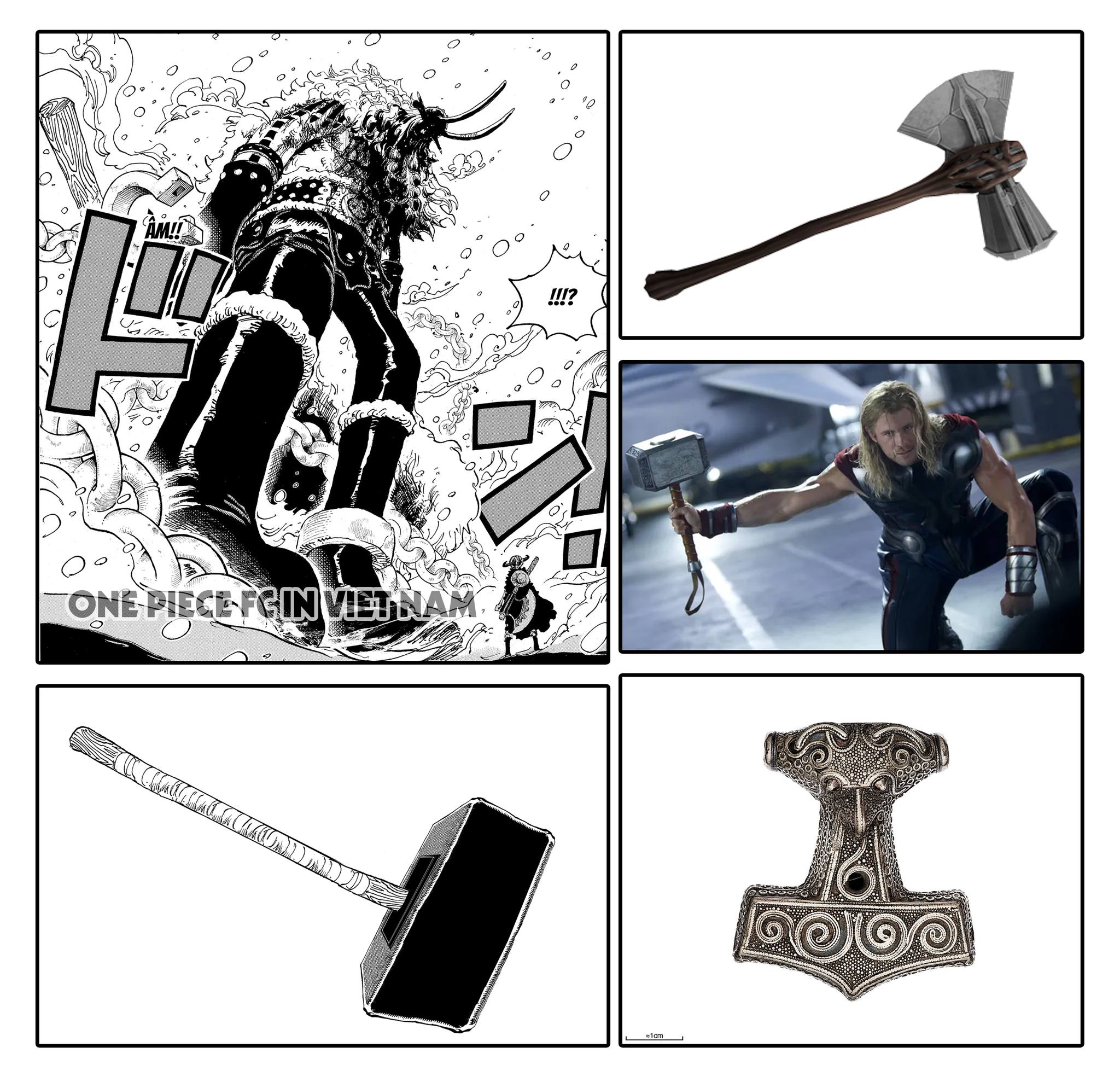 One - Dù nhìn vào là biết cây Ragnir của Loki chính là dựa theo cây búa ...