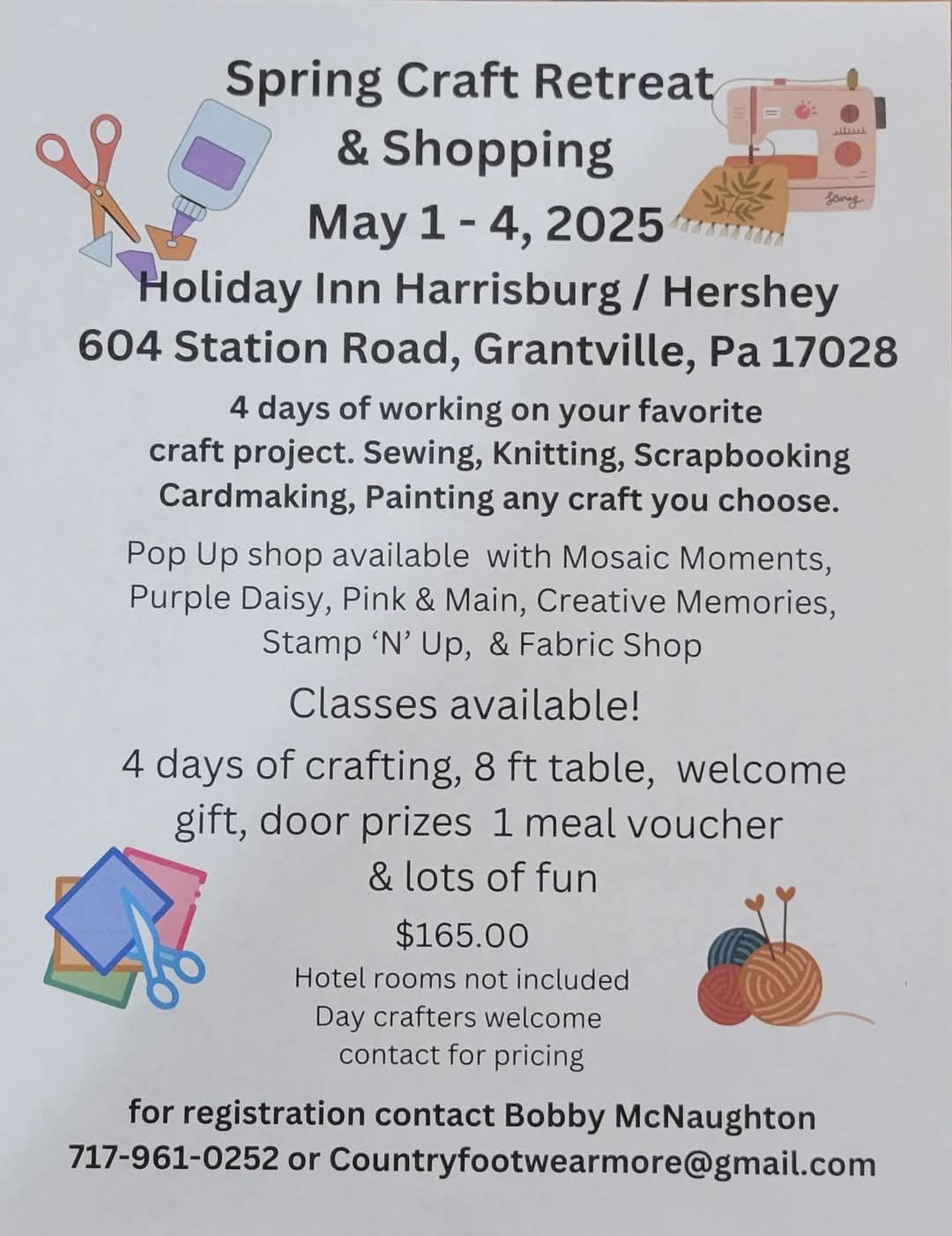 Fun crafting Weekend Getaway