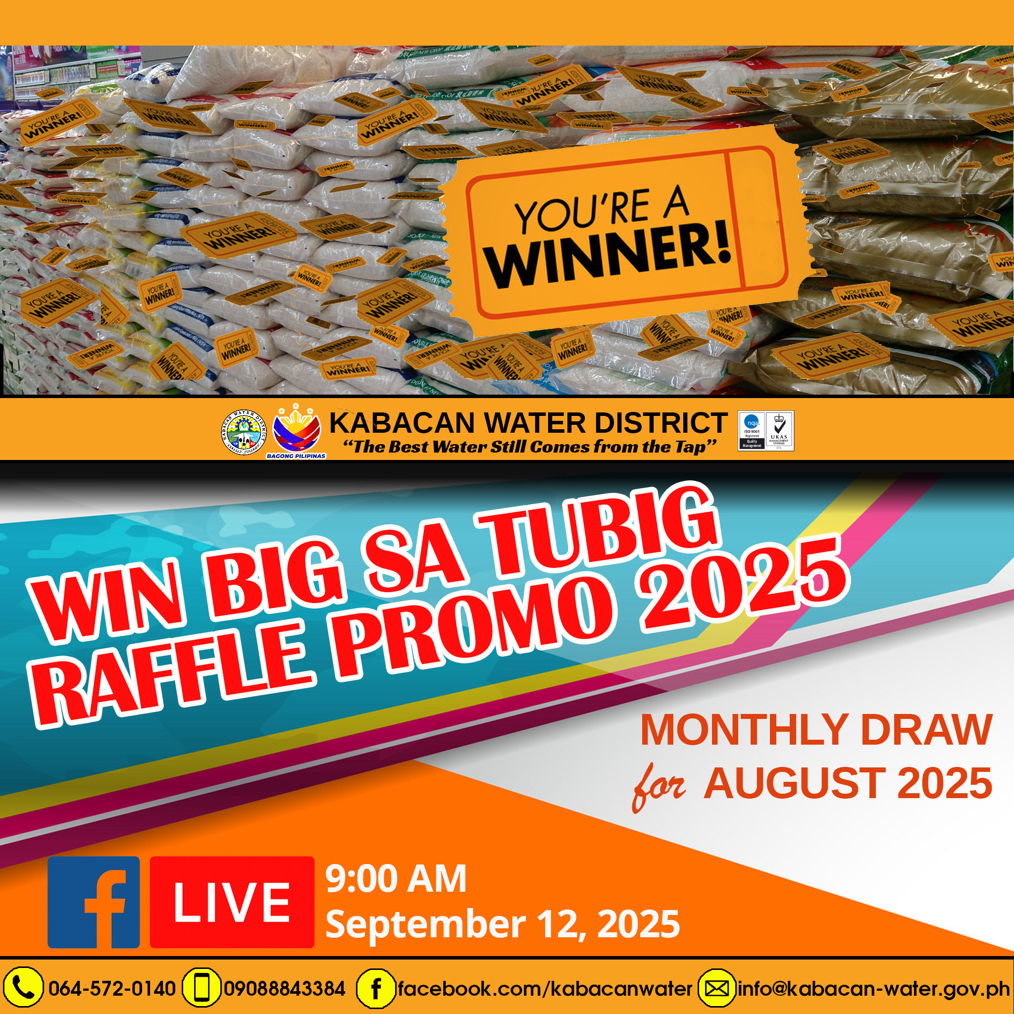 Kabacan - Watch the KWD’s Win Big sa Tubig Raffle Promo 2025 – Monthly ...
