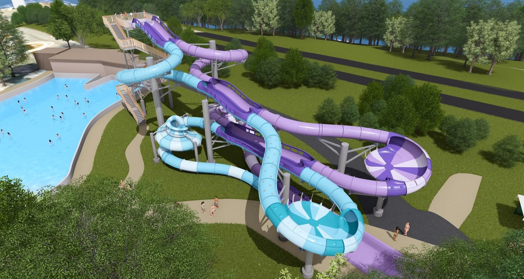 A pair of racing ProSlide Technology,... - Coaster Chit Chat | Facebook