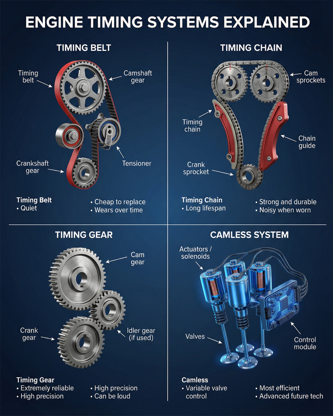 Motor - Engine timing system explained | Facebook