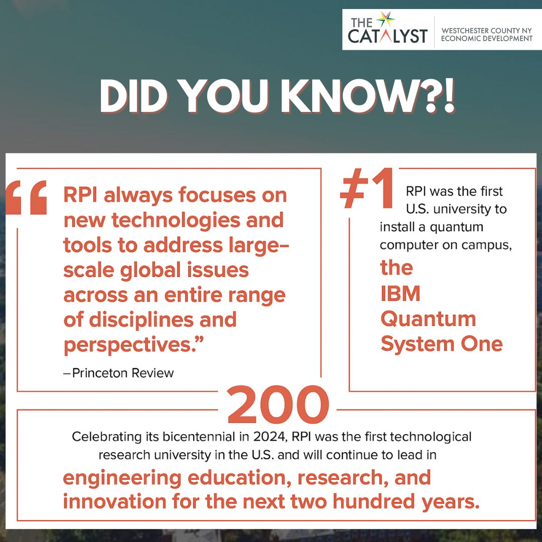 Westchester - 💡 Did you know? RPI is shaping the future of technology ...