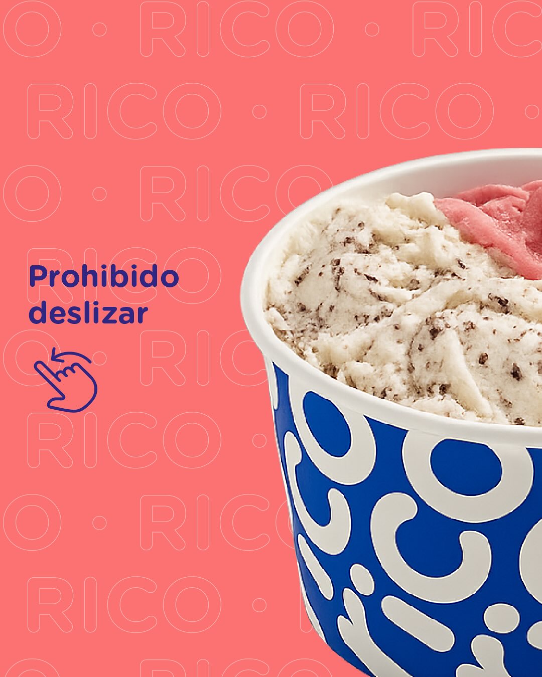 Grido Helado - Capelina Frutal Tentador helado de frutilla sobre un ...