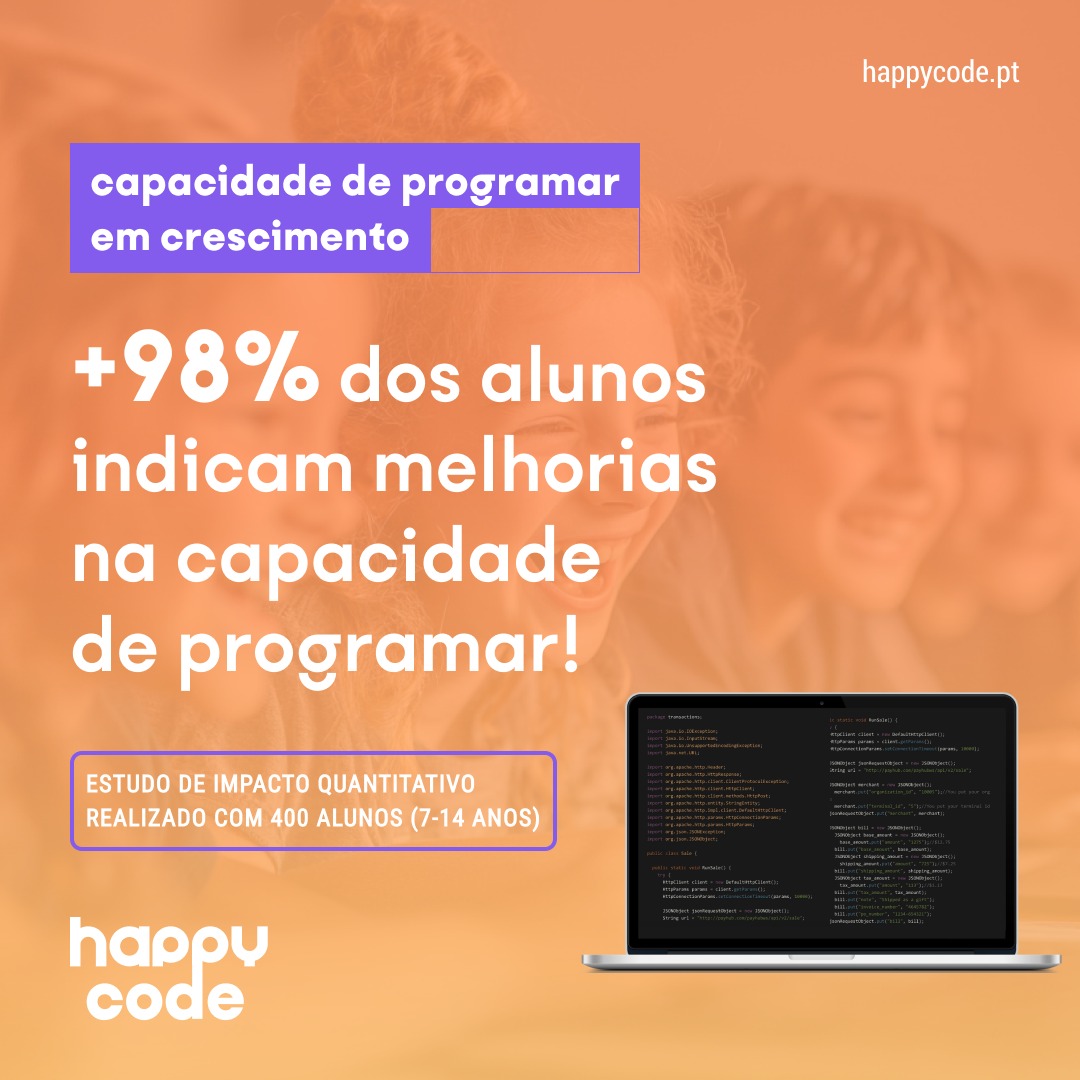 Happy - Sabia que +98% dos/as nossos/as alunos/as saem da Happy Code ...