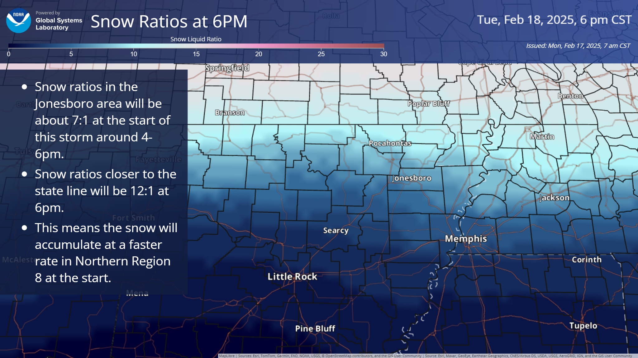 Ryan Vaughan - Snow ratios indicate how much snow comes...