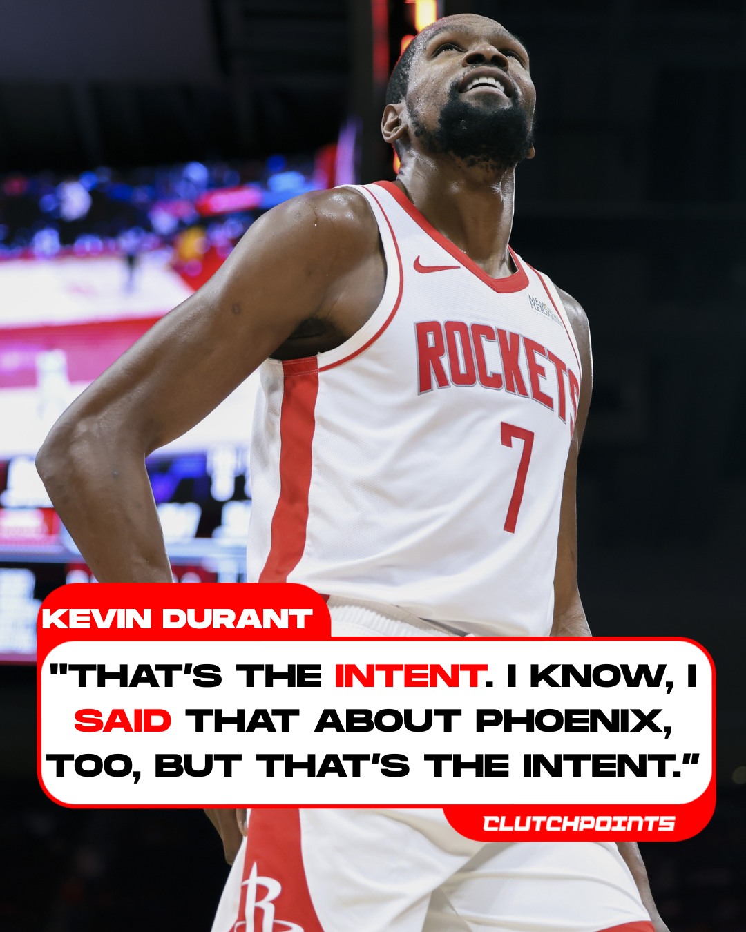 Rockets - KD sounds locked in on finishing his journey in Houston ...