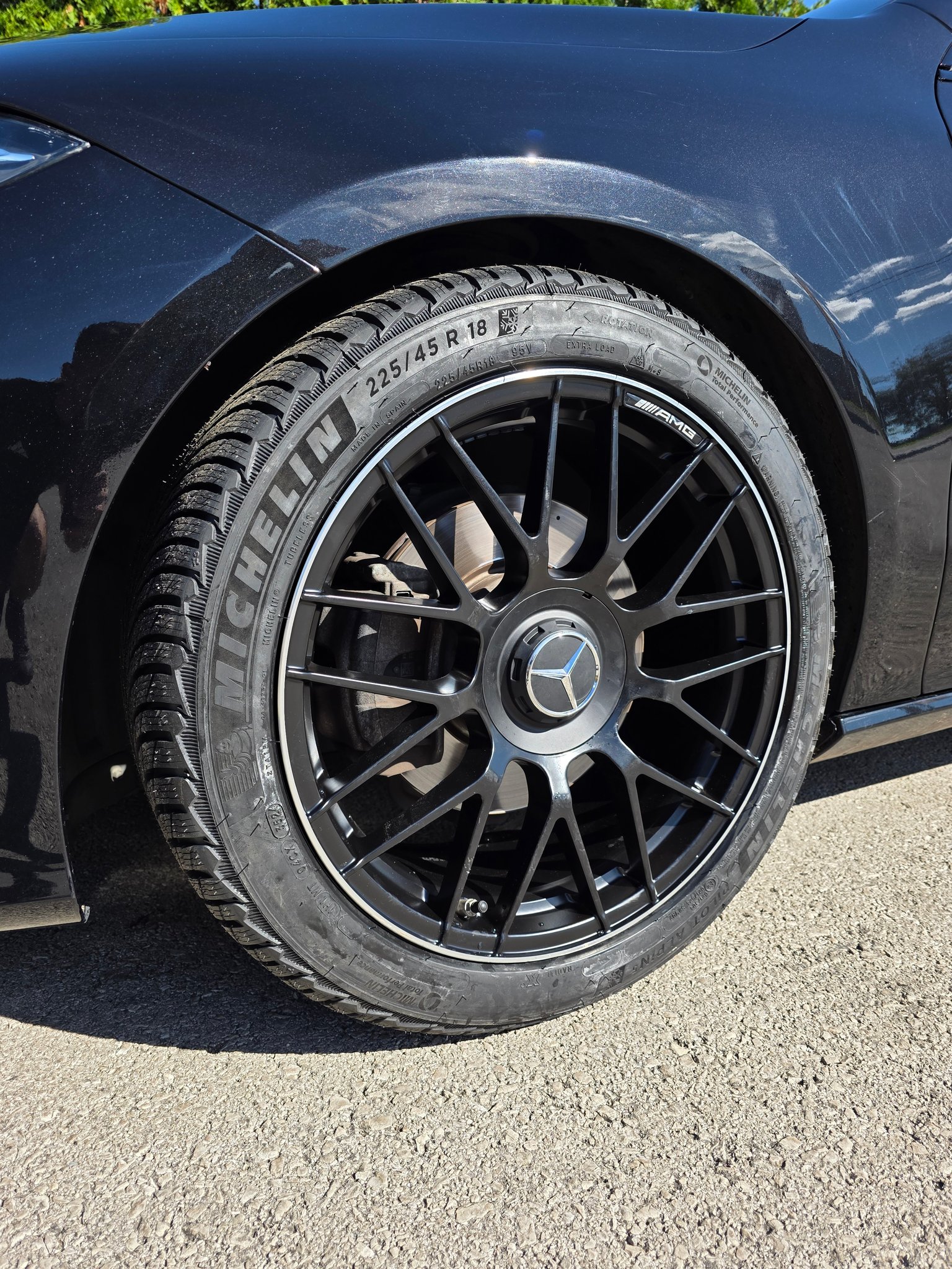 Mercedes CLA 18x8.0J 5x112 225/45 R18 Michelin PA5 ❄️