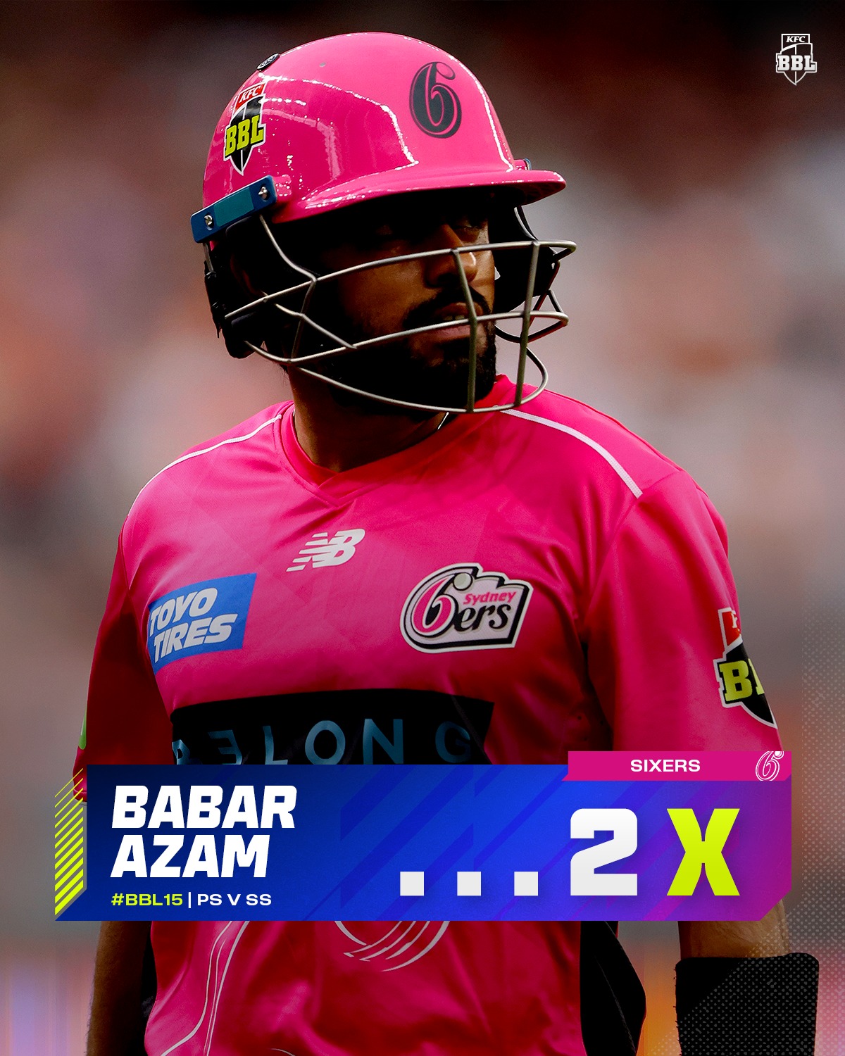 BBL - Can you believe it⁉️ Babar Azam falls for just two runs on his ...