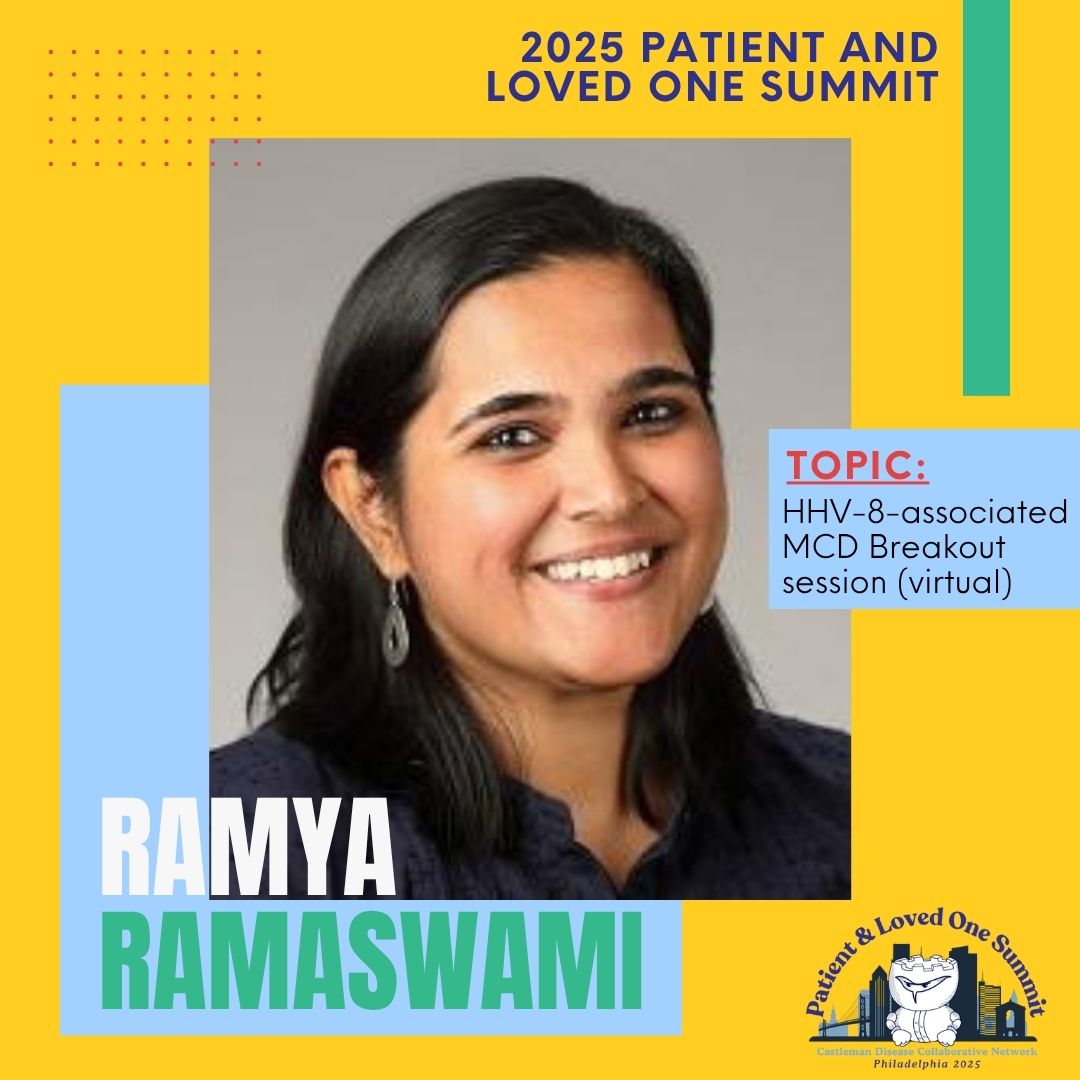 Castleman - We’re excited to welcome Dr. Ramya Ramaswami as a speaker ...