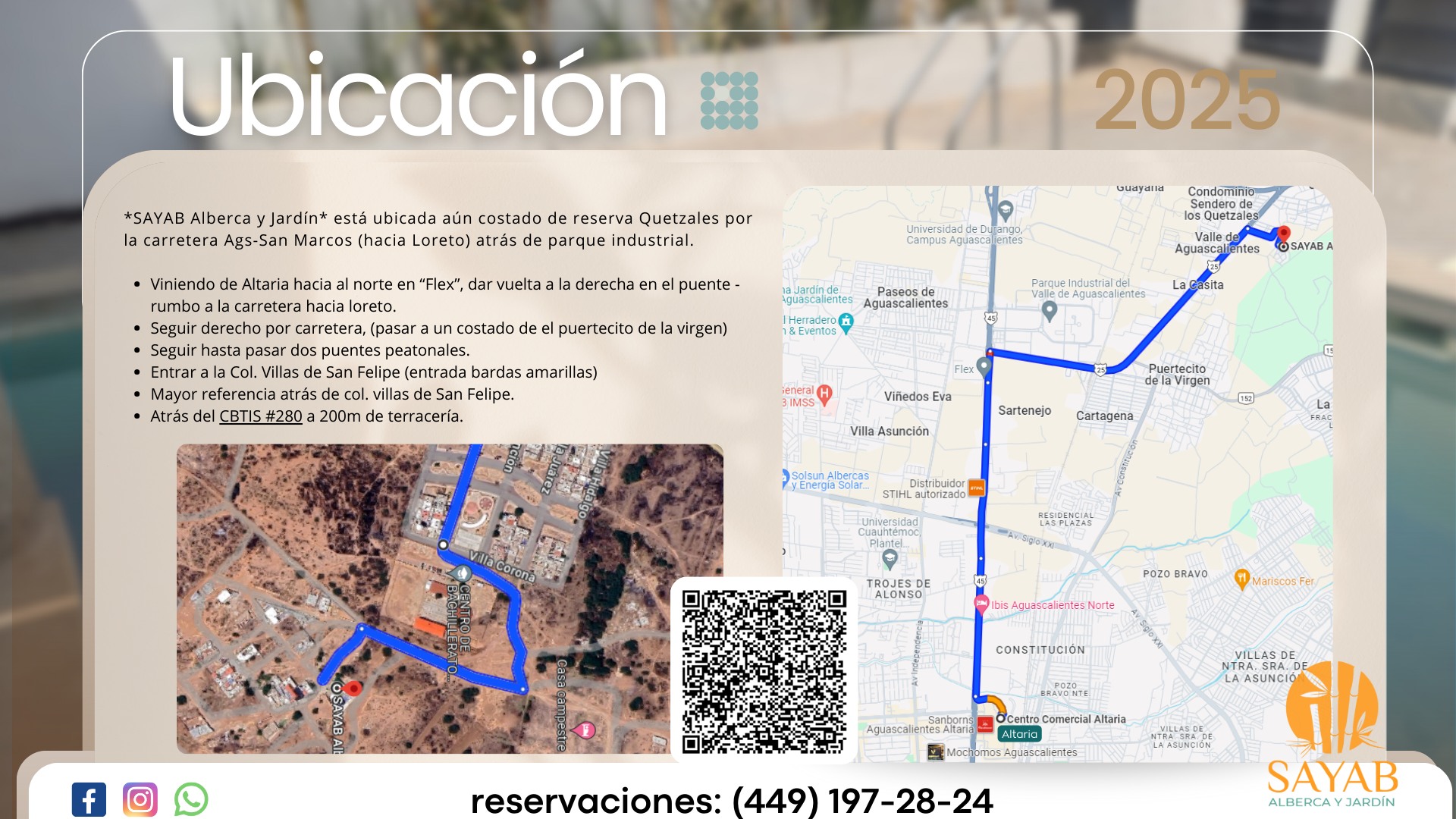 SAYAB Alberca y Jardín | San Francisco de los Romos