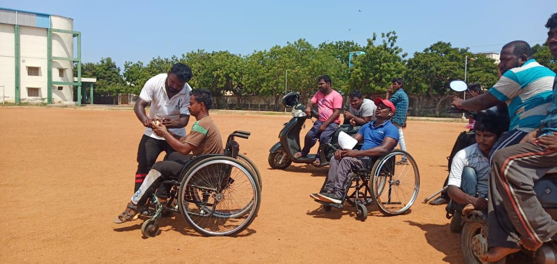 Four days of tamilnadu... - Tamilnadu wheelchair cricket Team