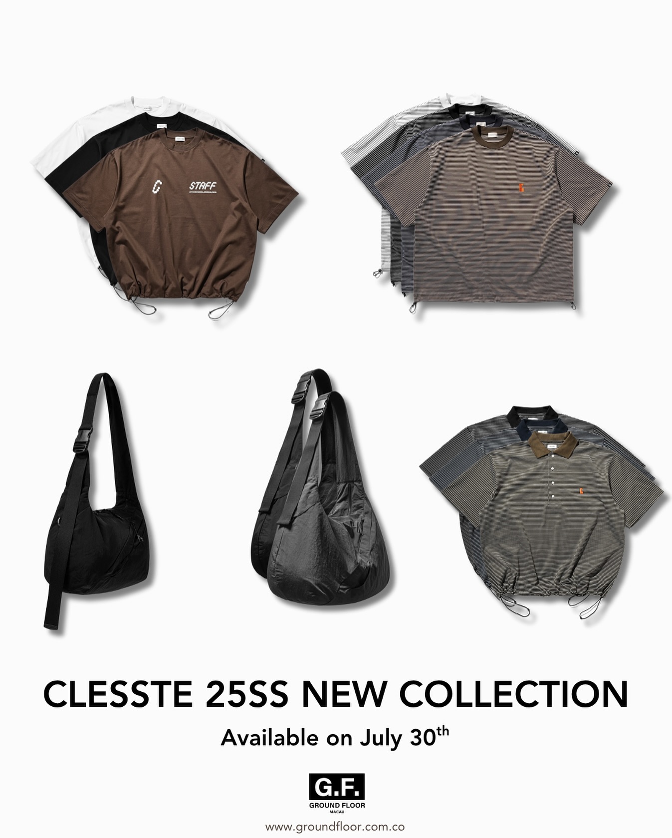 CLESSTE>> 25SS 即將上架單品： - STAFF T-SHIRT WITH DRAWSTRINGS 