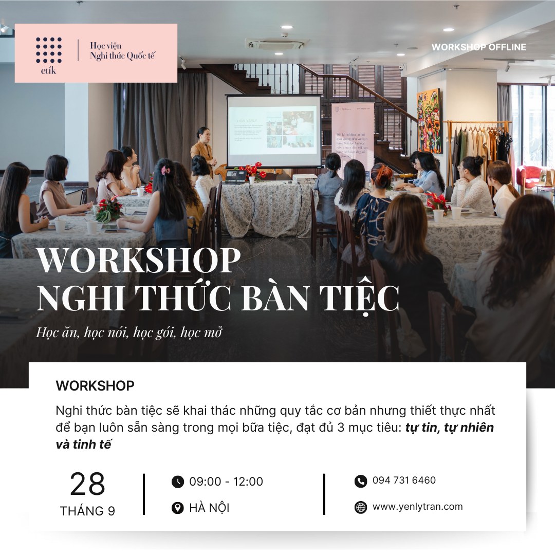 [Workshop... - Học viện Nghi thức Quốc tế - Etík Academy | Facebook