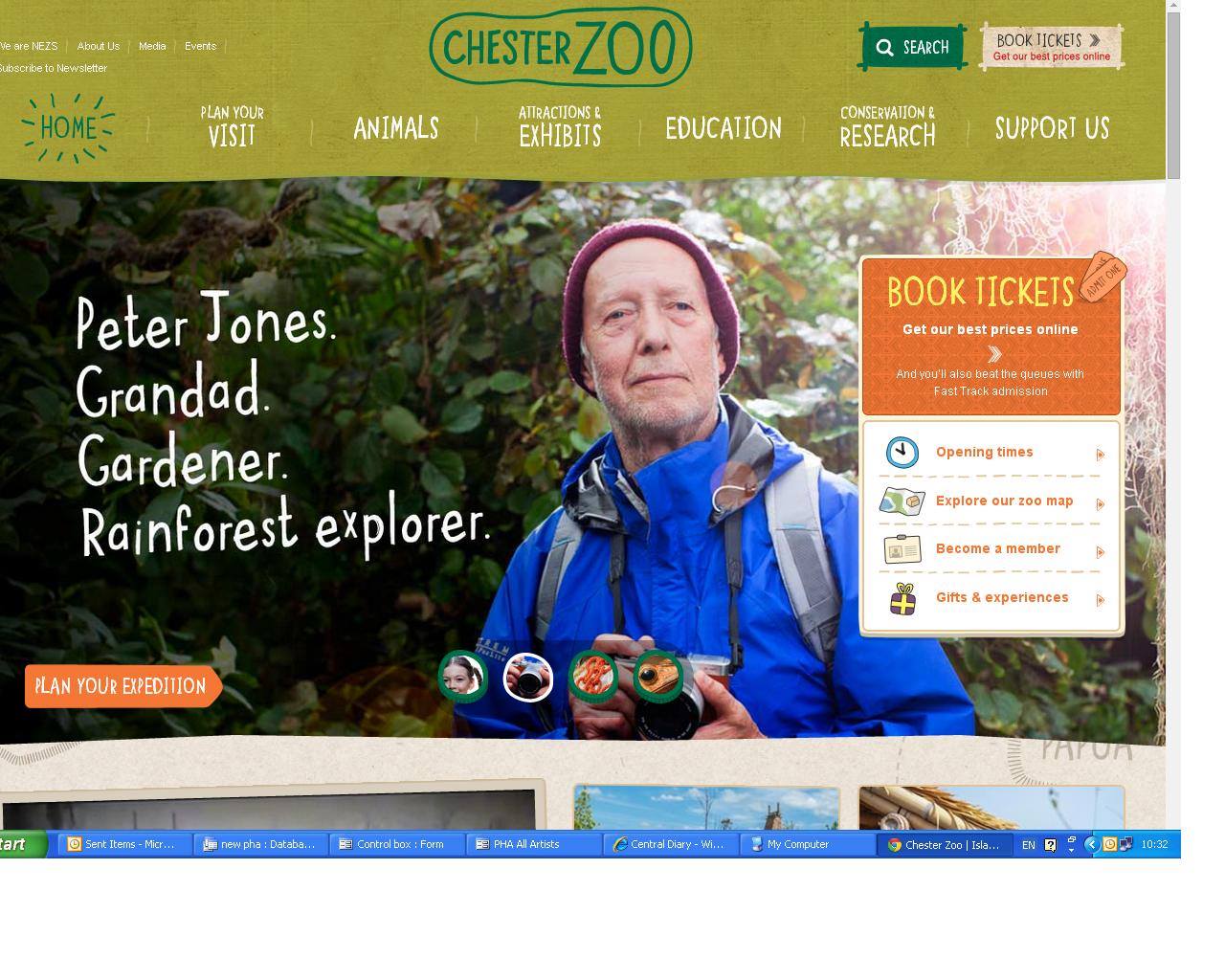 Rare Talent Actors - Look who's been at Chester Zoo!! David Appleton of ...