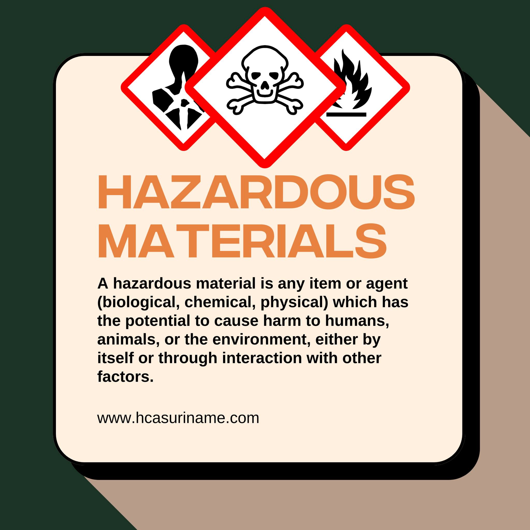 Heavy - Do you know what hazardous materials are? 🧪☠️🔥 These materials ...