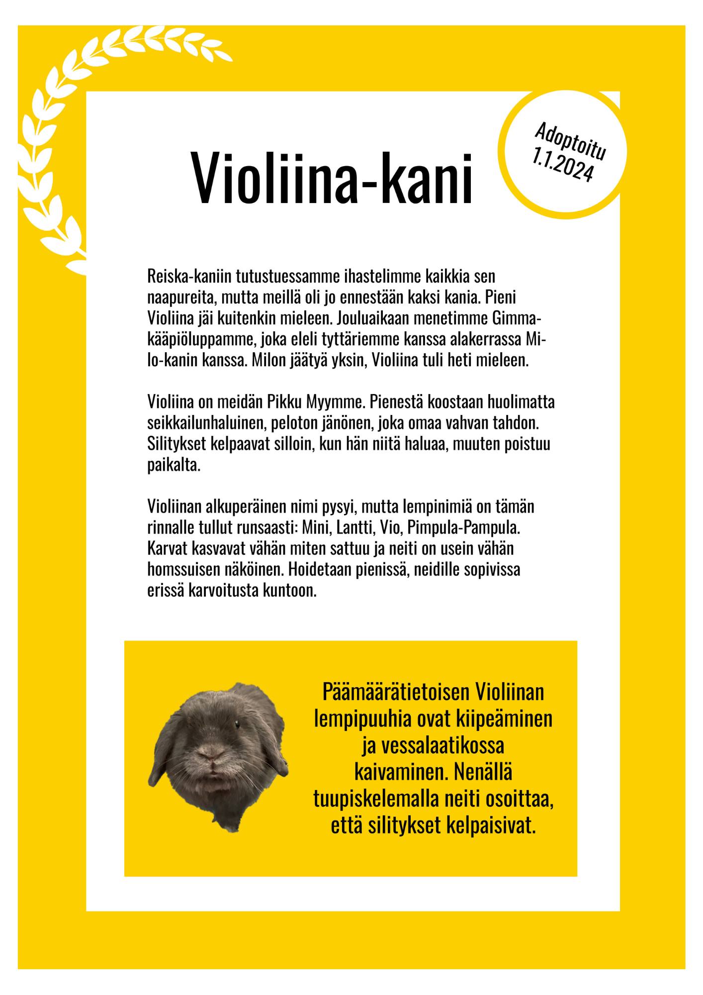 Helsingin eläinsuojeluyhdistys HESY ry - Perheeseen on valittava ...