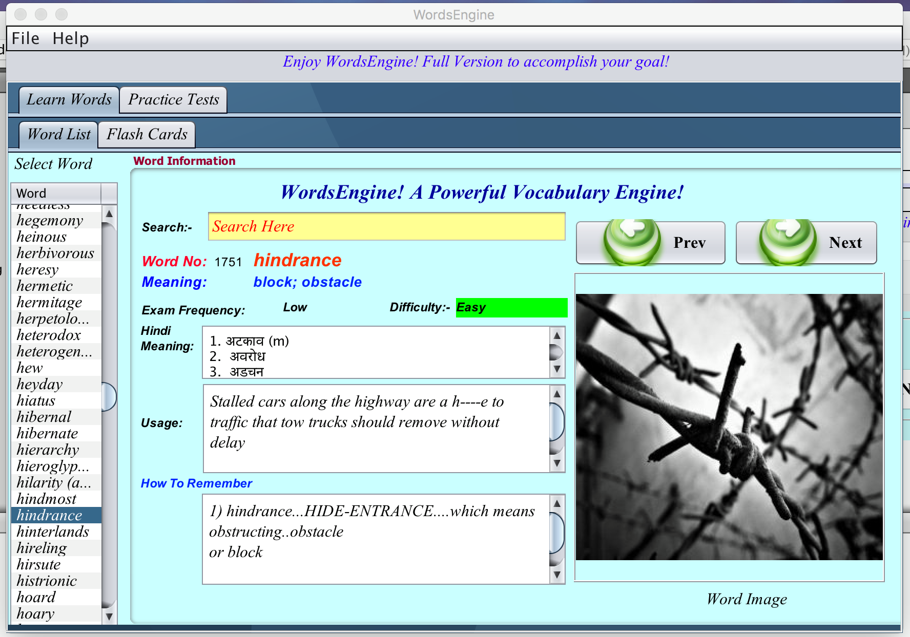 Words Engine