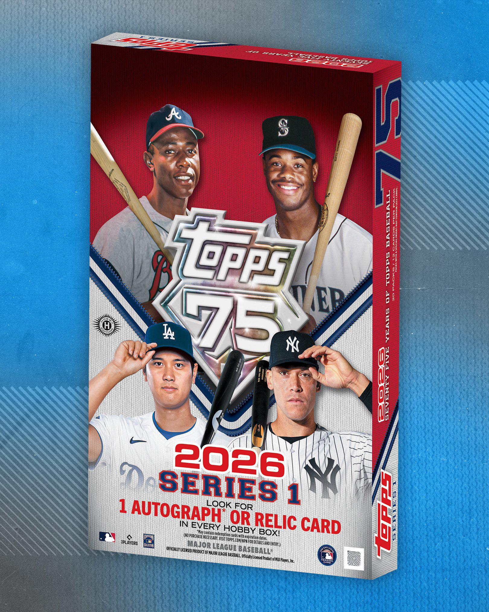 2026 Topps Series 1 baseball cards feature Ohtani, Judge, Griffey 