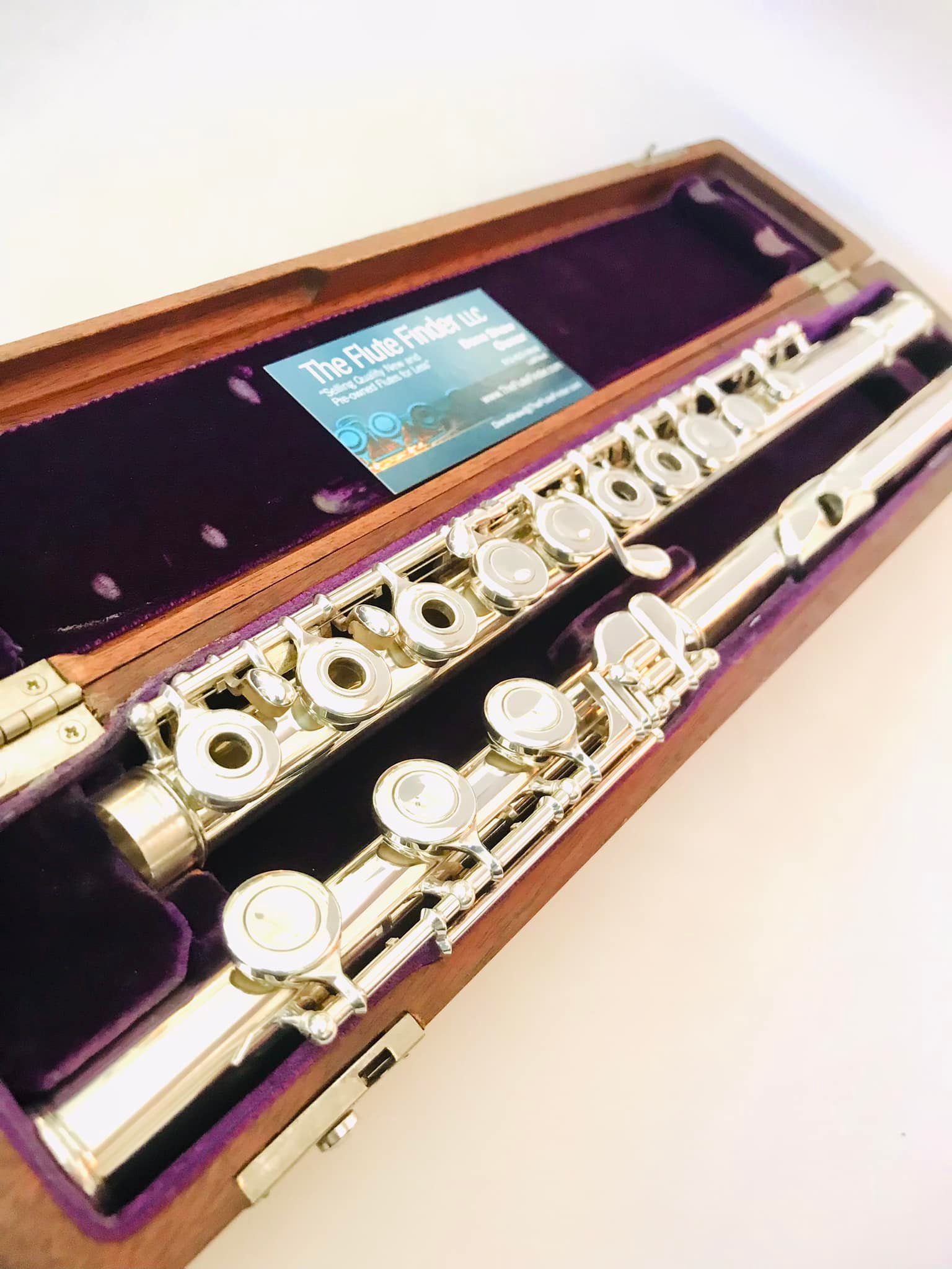 Prima Sankyo handmade sterling silver flute for sale