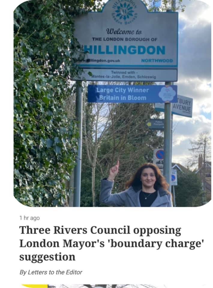 The Greater London Boundry Charge -... - Cllr Reena Ranger | Facebook