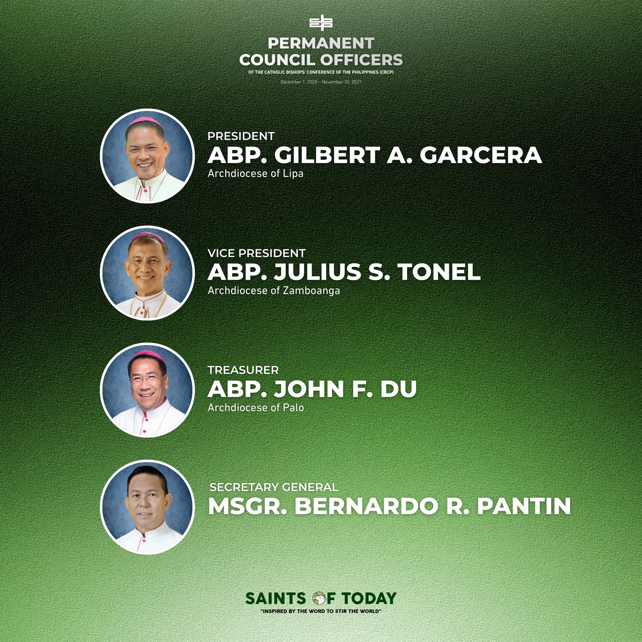 Saints - CBCP BEGINS 2025–2027 TERM WITH NEW LEADERSHIP Lipa Archbishop ...