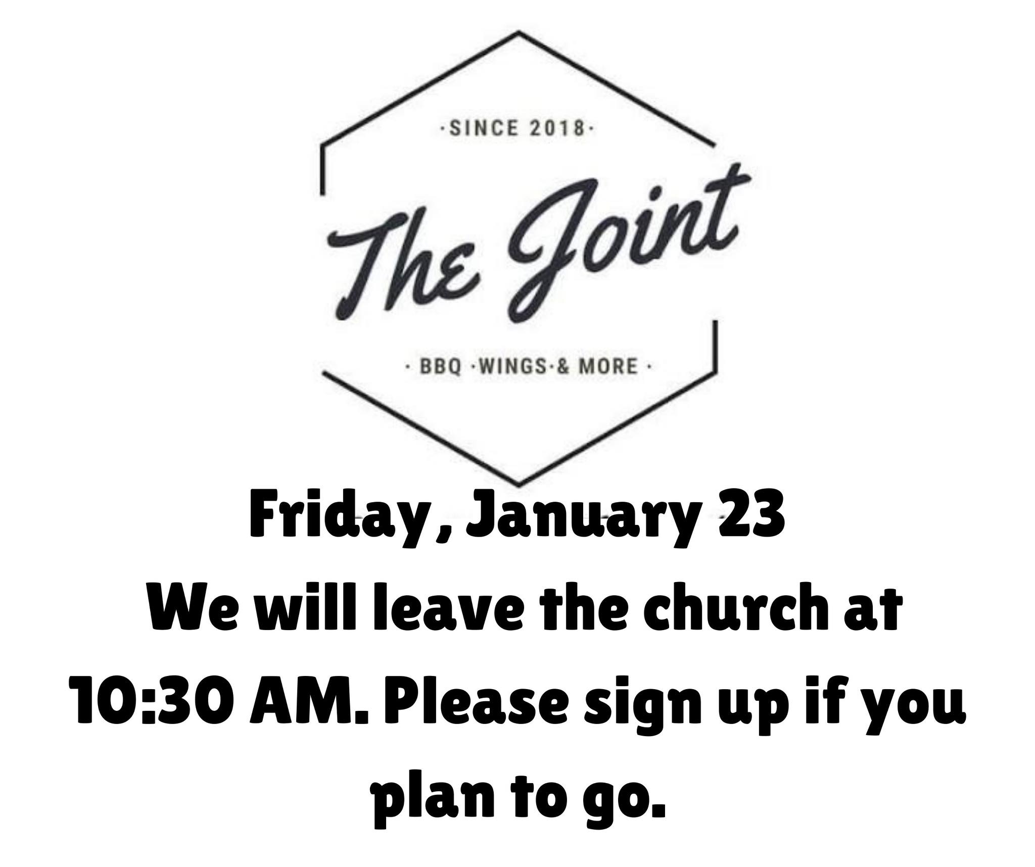Canton - Our trip is still on for Friday, but the location has changed ...