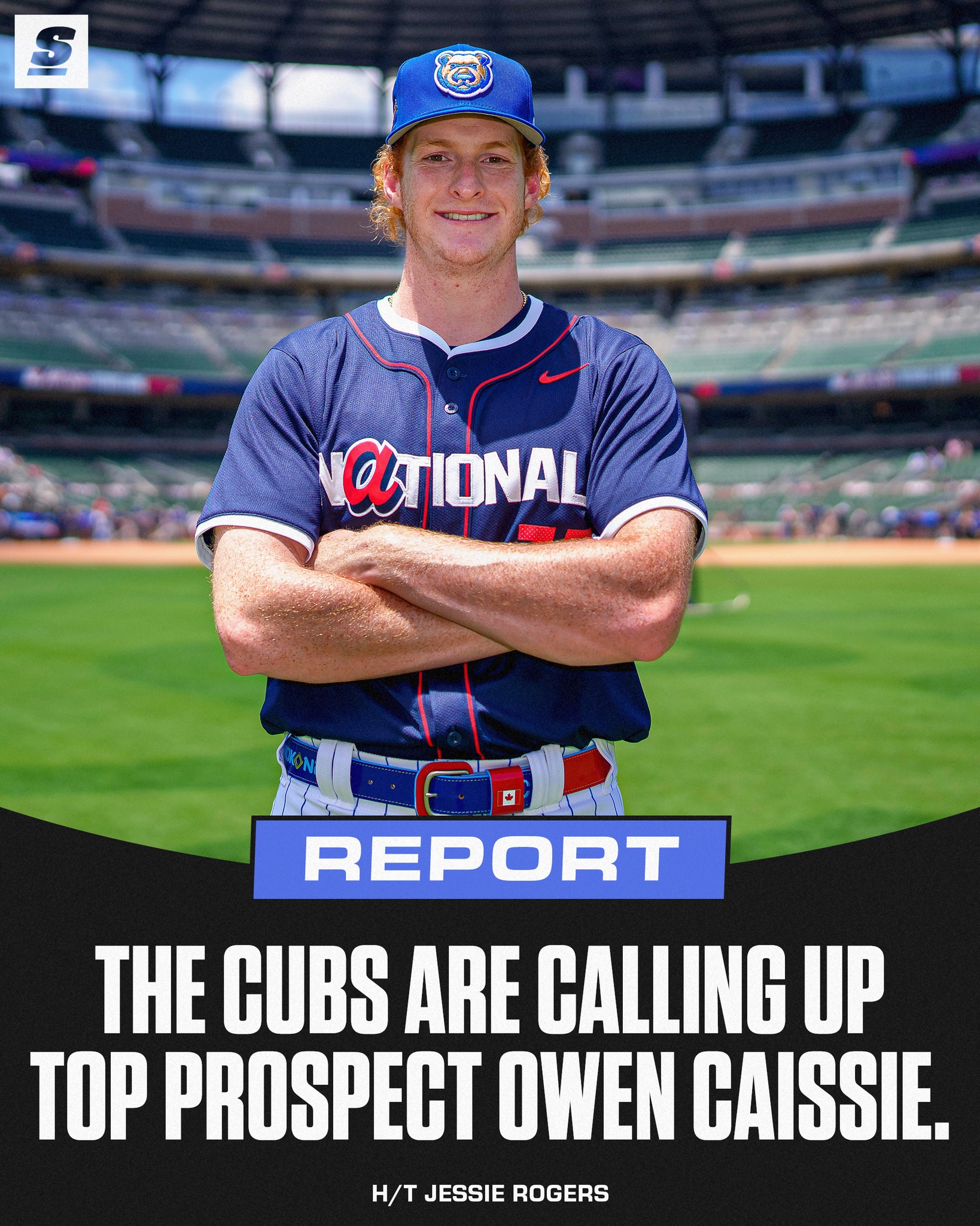 The Chicago Cubs are calling up Owen Caissie to the majors. ?