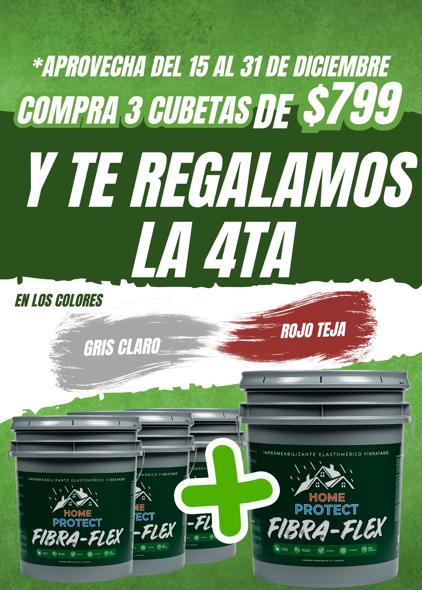 Pinturas - 🚨 ¡MEGA PROMOCIÓN DE FIN DE AÑO! 🚨 ¡COMPRA 3 CUBETAS DE ...