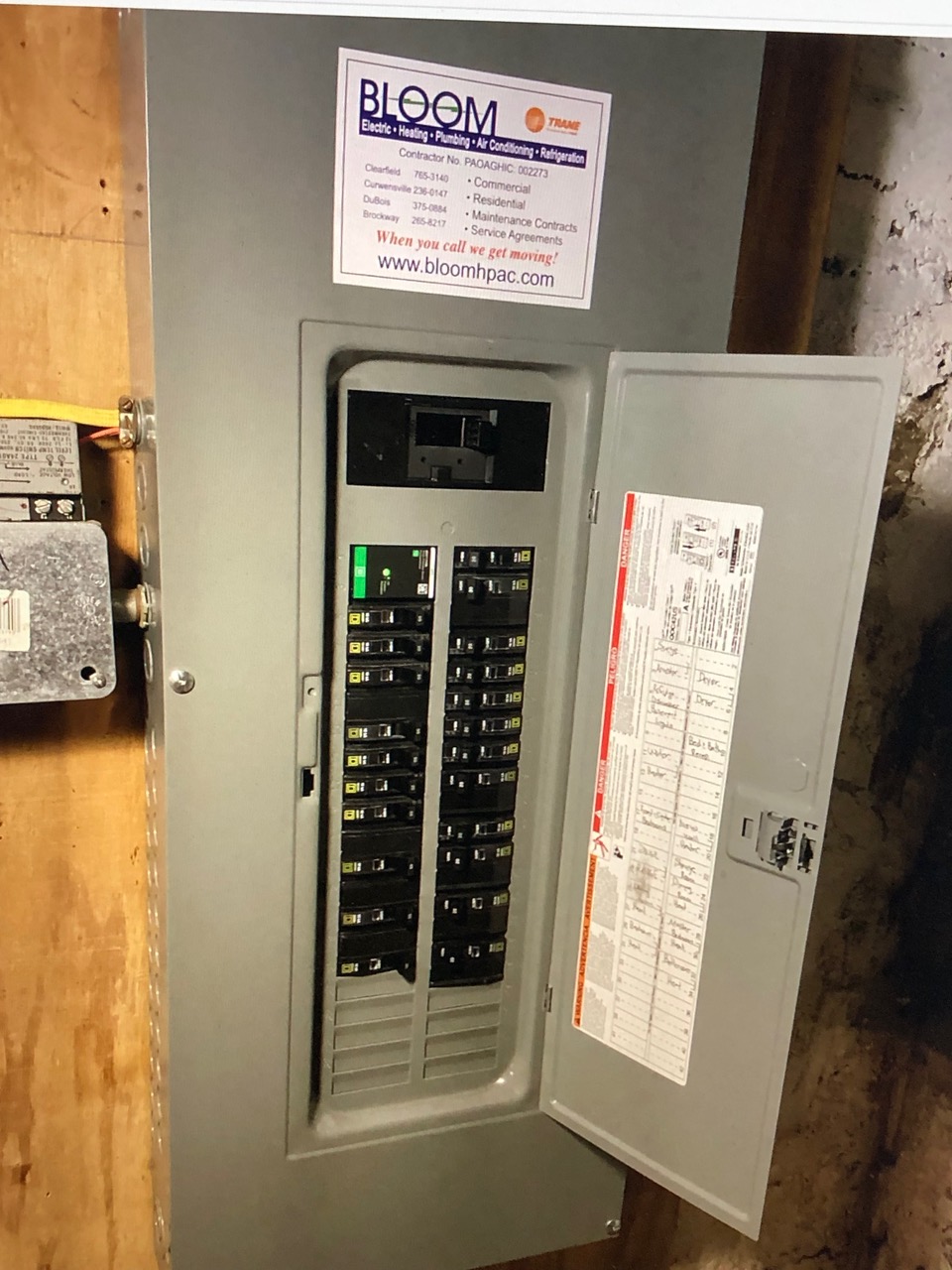 Bloom Electric Plumbing Heating & Air Conditioning, Inc. | Clearfield PA