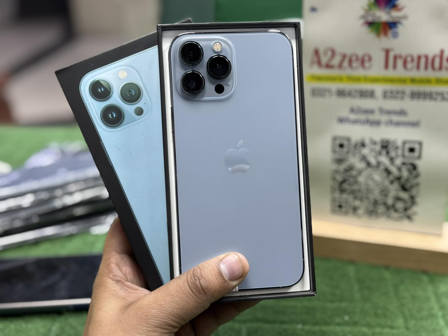 iPhone 13 Pro Max 256GB Full Box Price : 210,000/- • PTA Approved 