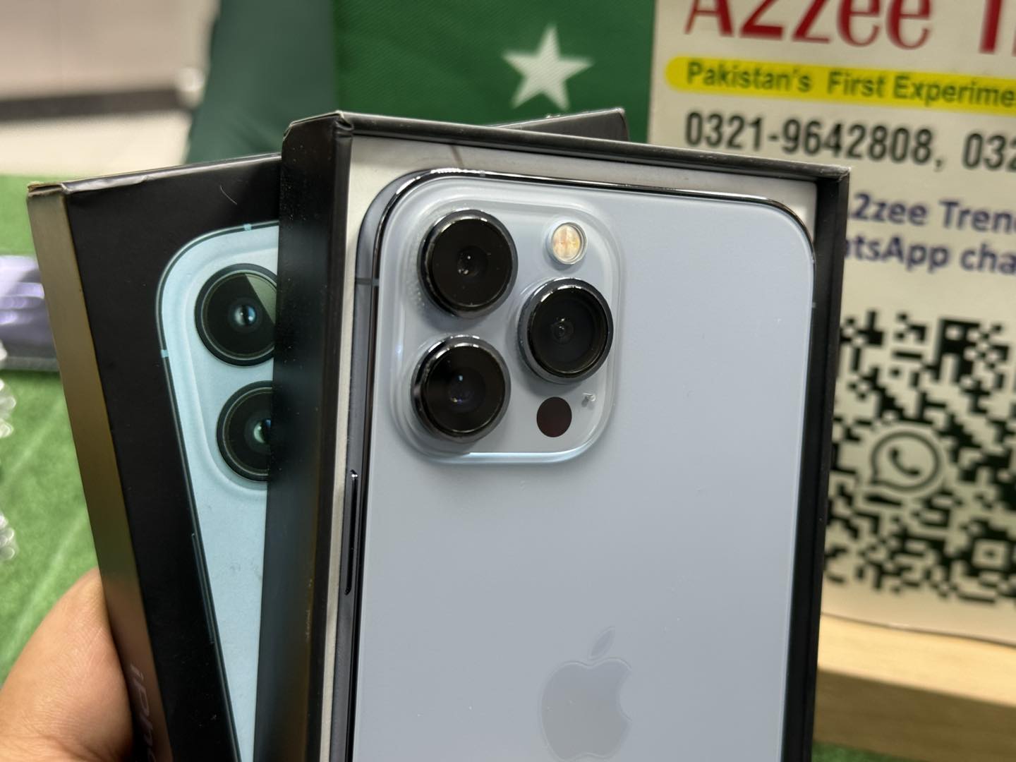 iPhone 13 Pro Max 256GB Full Box Price : 210,000/- • PTA Approved 