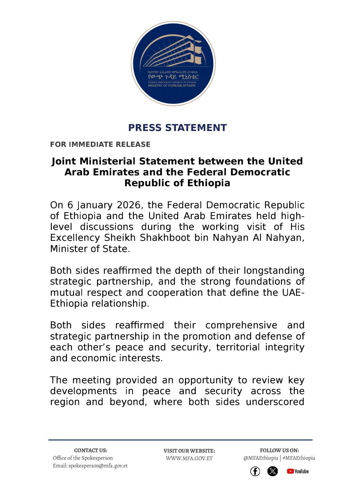 Ethiopian - February 25, 2021 Statement on Investigations Underway in ...