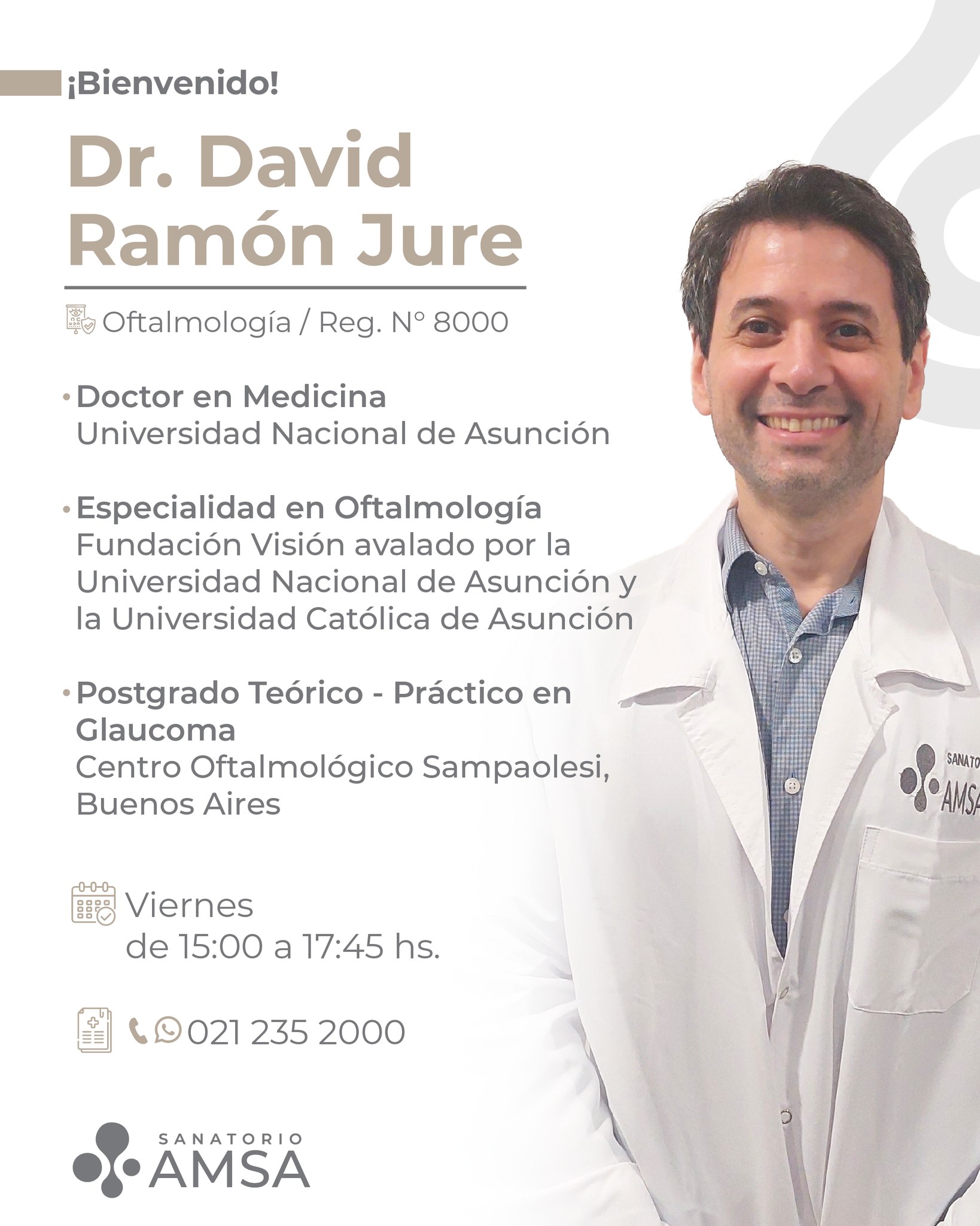 Sanatorio - 👁️ ¡Bienvenido al equipo AMSA! Nos alegra anunciar que el ...