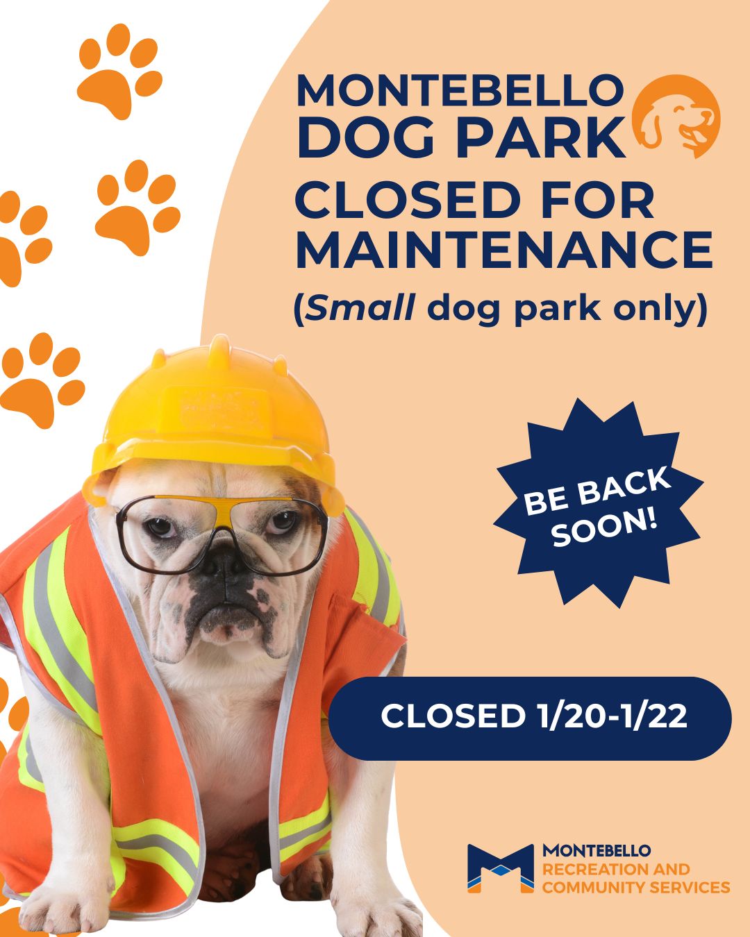 Small Dog Park Closure City Of Montebello Government Photo Inspiration