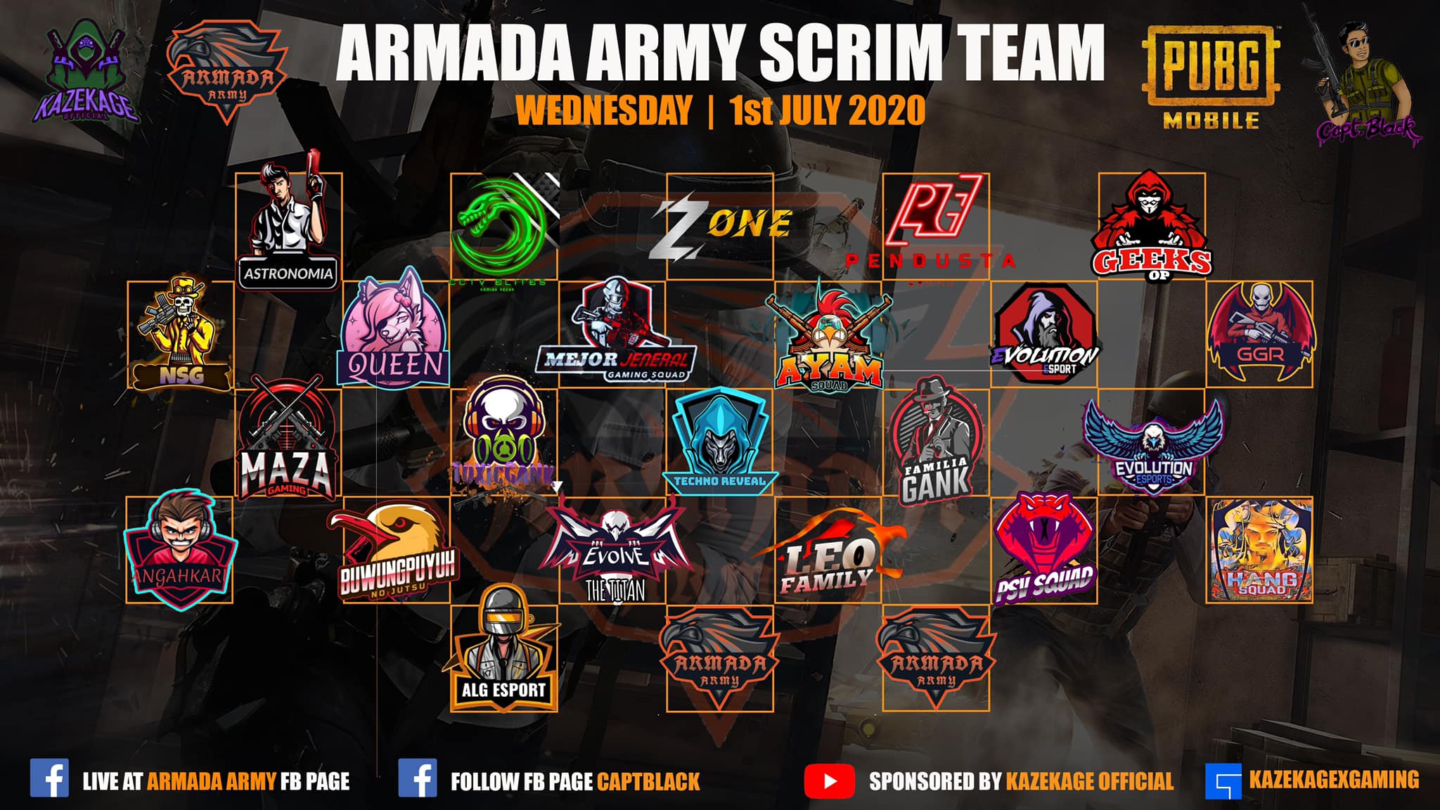 Armada - GOODLUCK KEPADA YANG JOIN SCRIM KAMI ! 25 TEAM AKAN BERENTAP ...